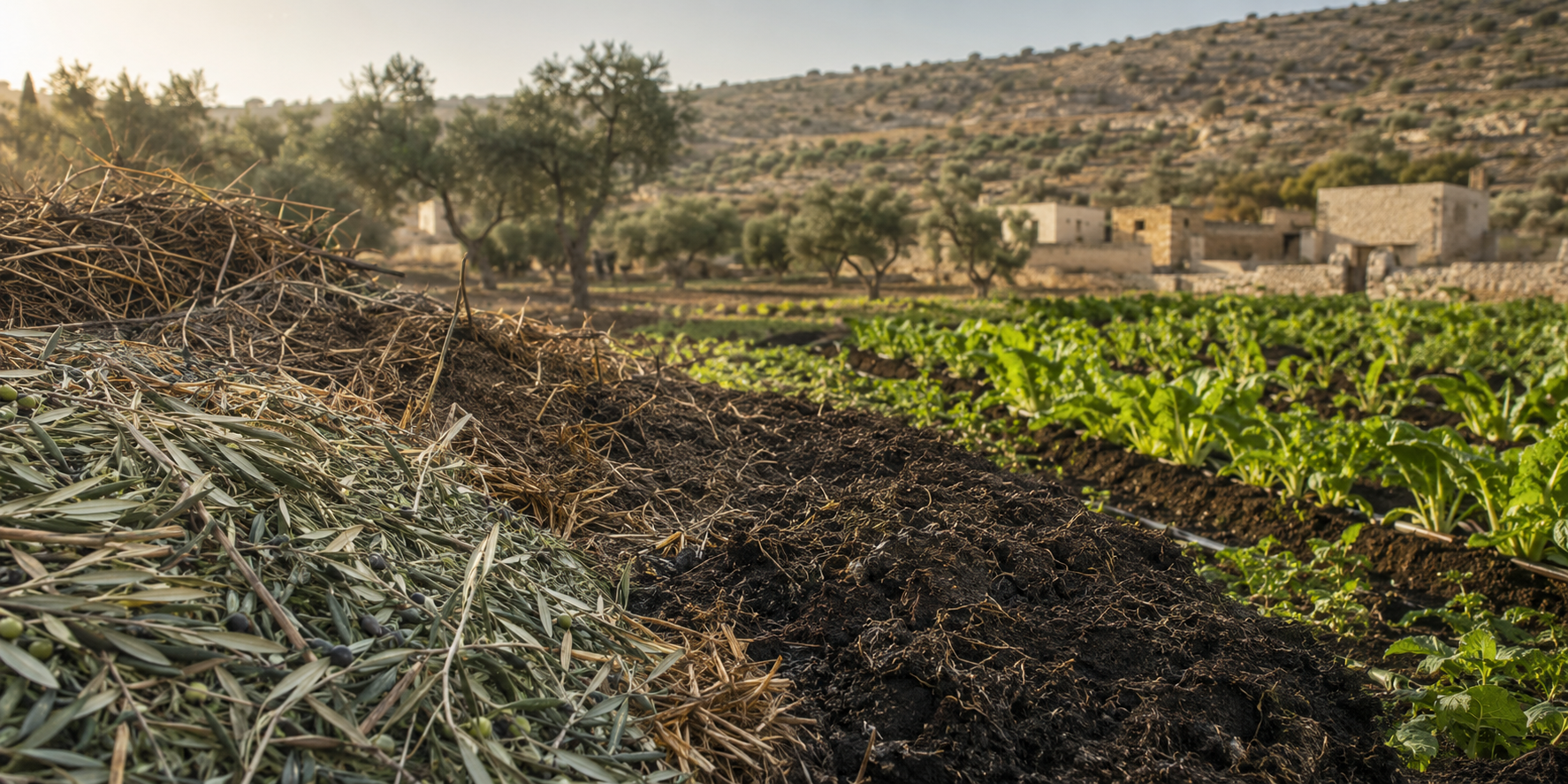 Hero Image — Agricultural residues transformed into compost
